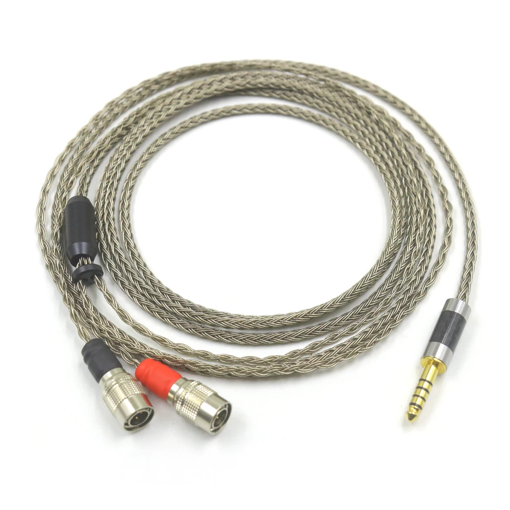 16 Core OCC Silver Plated Audio Cable Headphone Upgrade Cable For Dan Clark Audio Mr Speakers Ether Alpha Dog Prime