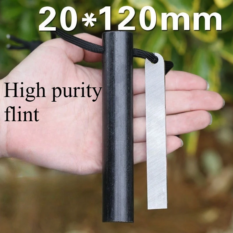 

20 * 120mm Thick Large Flint Outdoor Fire and Survival Magnesium Stick Emergency Equipment Set