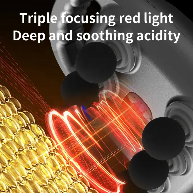 6-head Percussion Massage Gun High Rpm Vibrational Relaxation Handheld Deep Tissue Massager