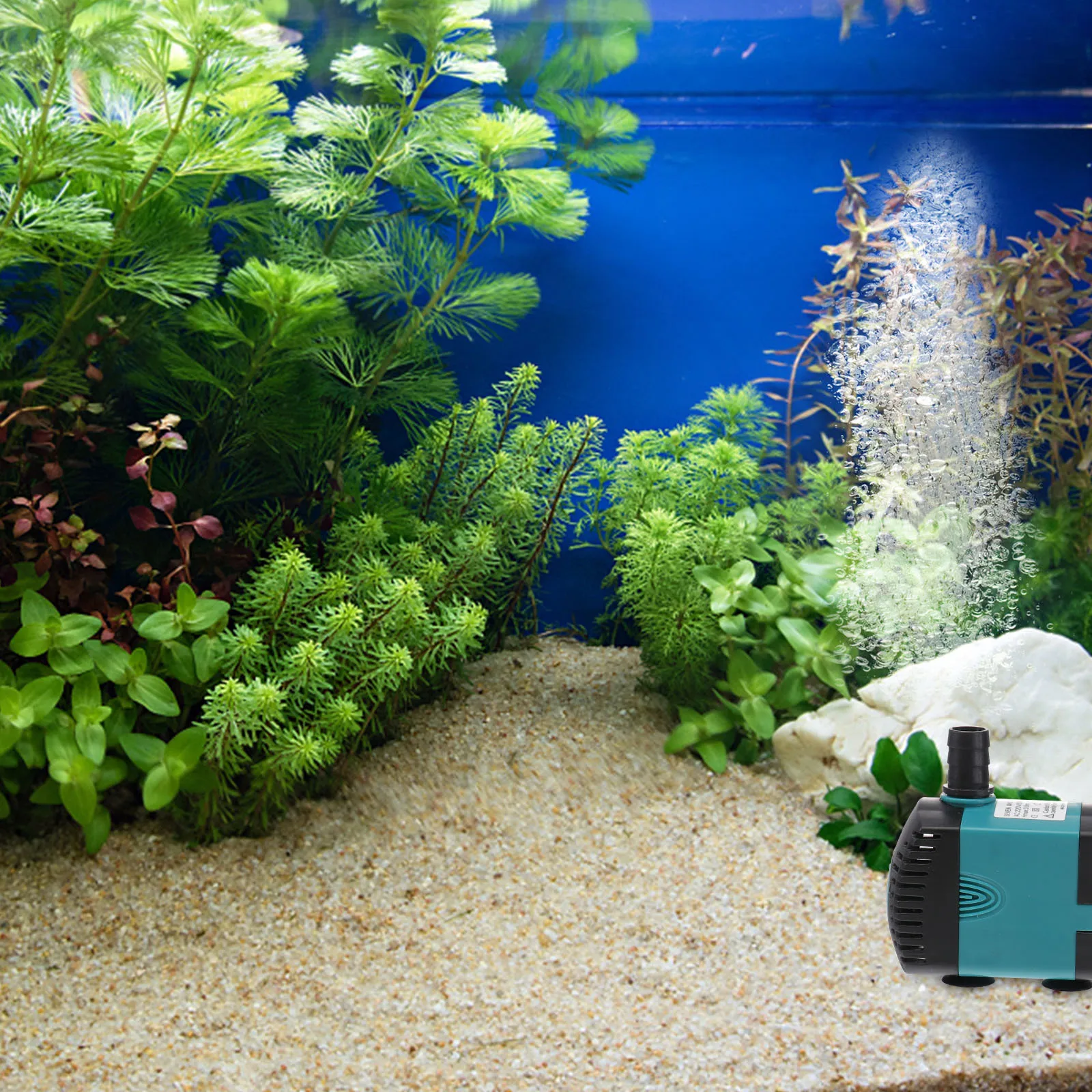 

1pc Small Submersible For Aquarium Fish Pond Fountain Pond Pump High Lift Portable Eu Water Pump Plug Energy Efficient