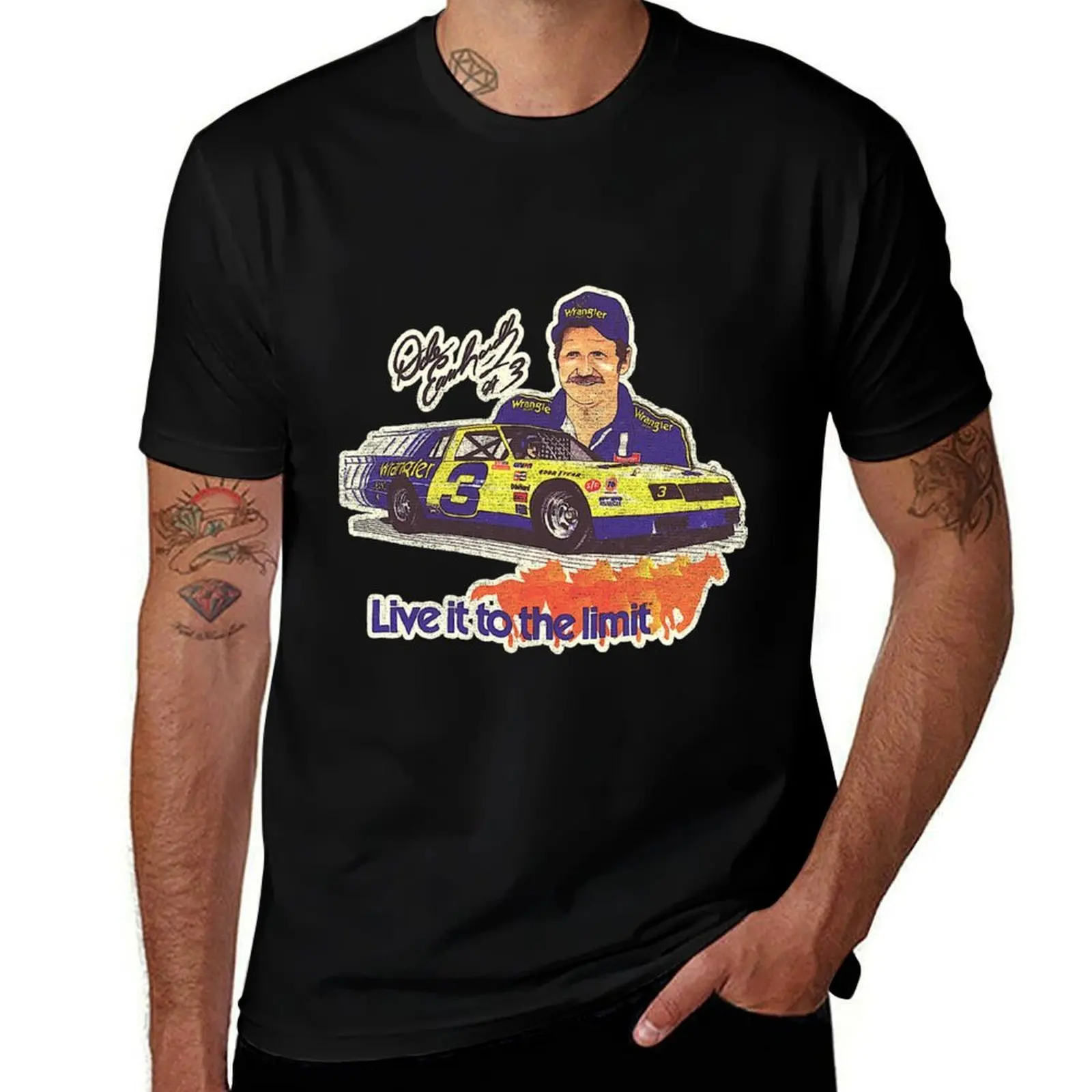 Earnhardt Wrangler [Vintage Distressed] T-Shirt Holiday Simple Tee Shirt