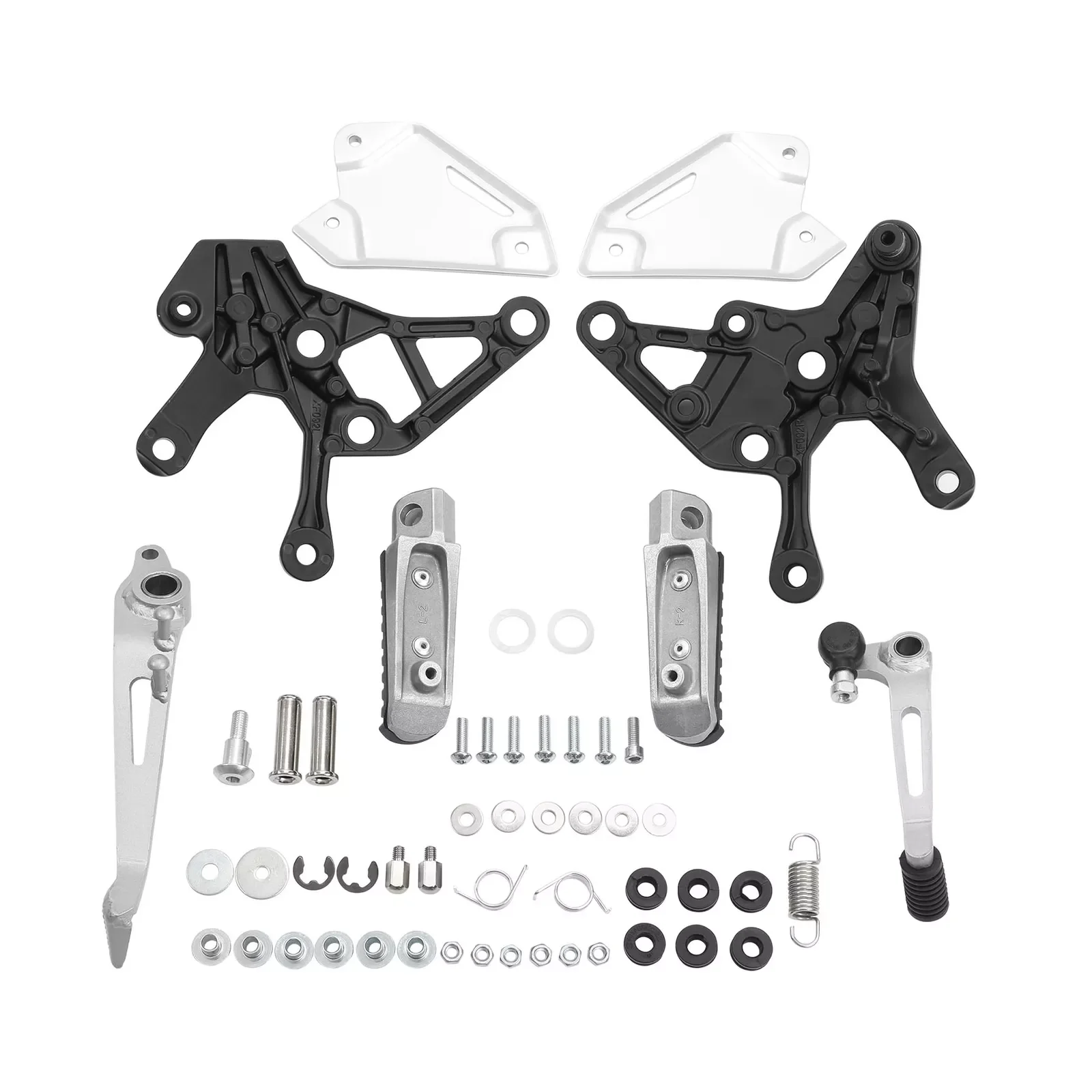 Motorcycle Front Foot Pegs Pedals Bracket Set For Kawasaki Z900 ABS 2017-2024 Z900 SE 2022-2024