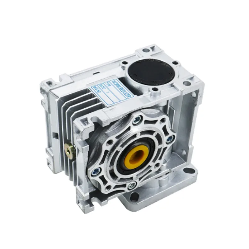 High Quality NMRV040 Worm Reducer Ratio 5:1- 80:1 14mm Input Shaft 18mm Output RV040 Turbo Gearbox Speed Reduce for NEMA34 Motor