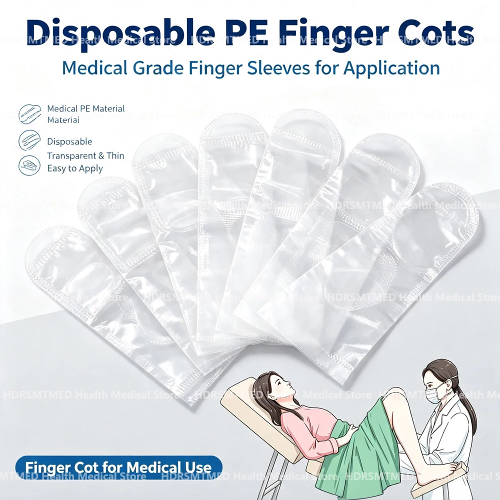 Health & Wellness U Of T - 6-60Pcs Transparent Frosting Disposable Finger Cover