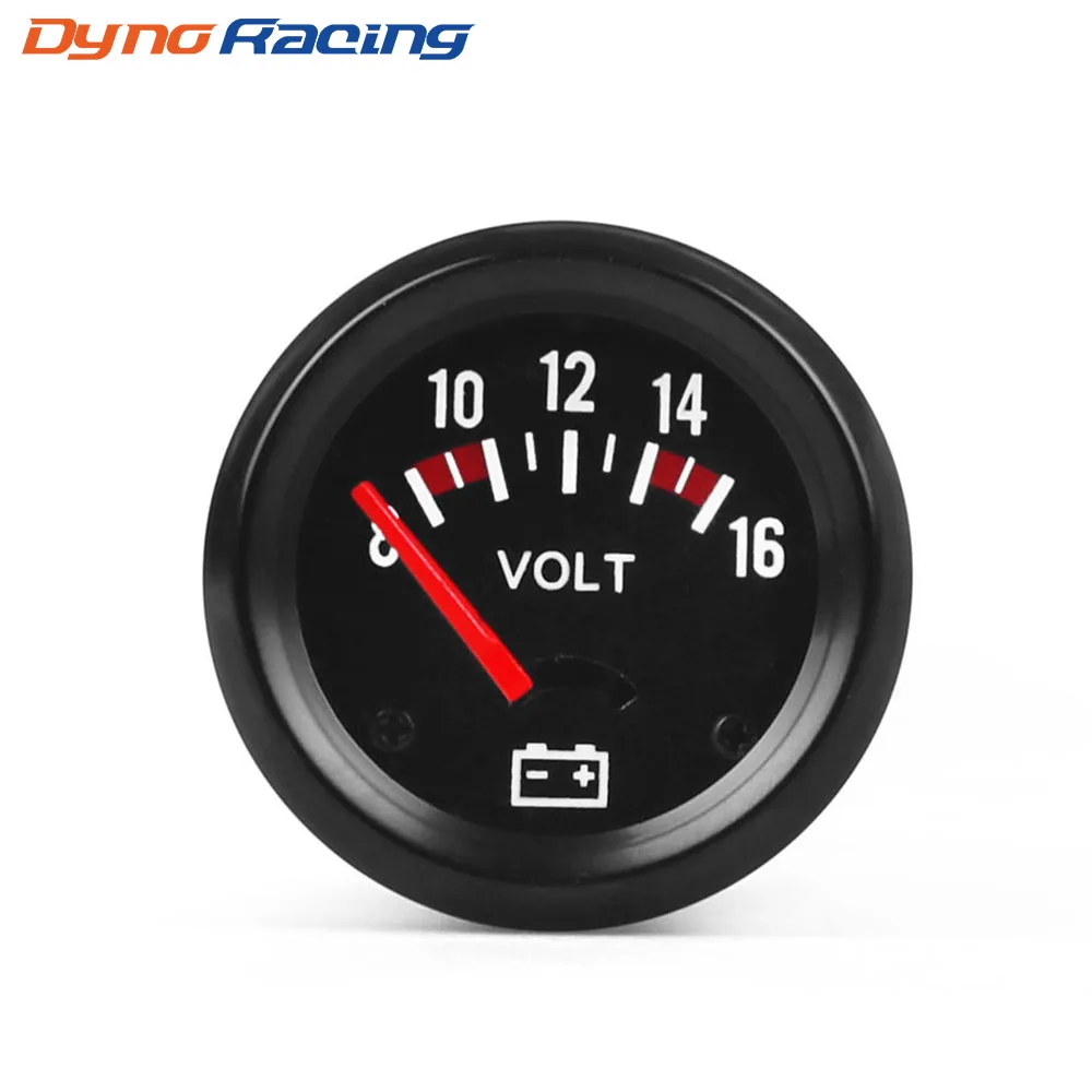 2 inch 52mm Car Mechanical Voltmeter 8-16V Volt Gauge Meter Black Car Gauge Instrument BX102440