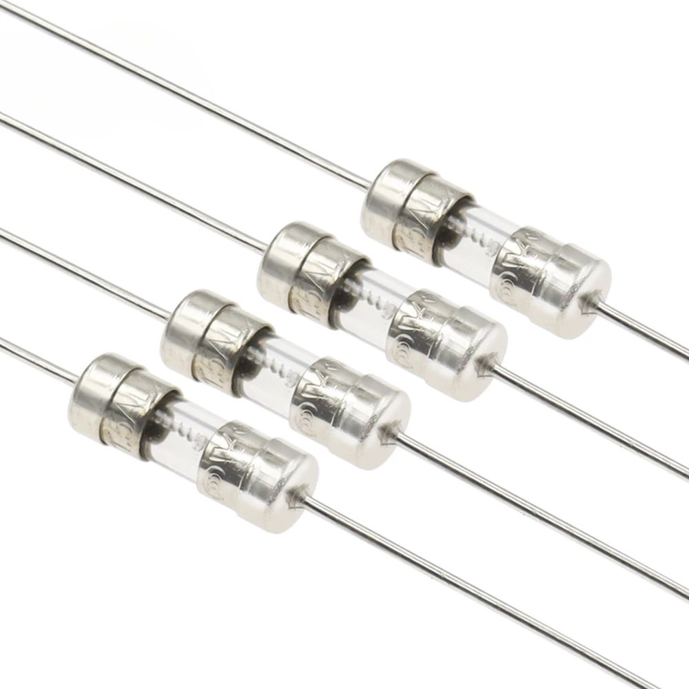 10 PCS 3.6*10 Fast-Blow Glass Tube Fuse Fast Break With Pin 3.6X10MM 0.5A-10A AMP 250V