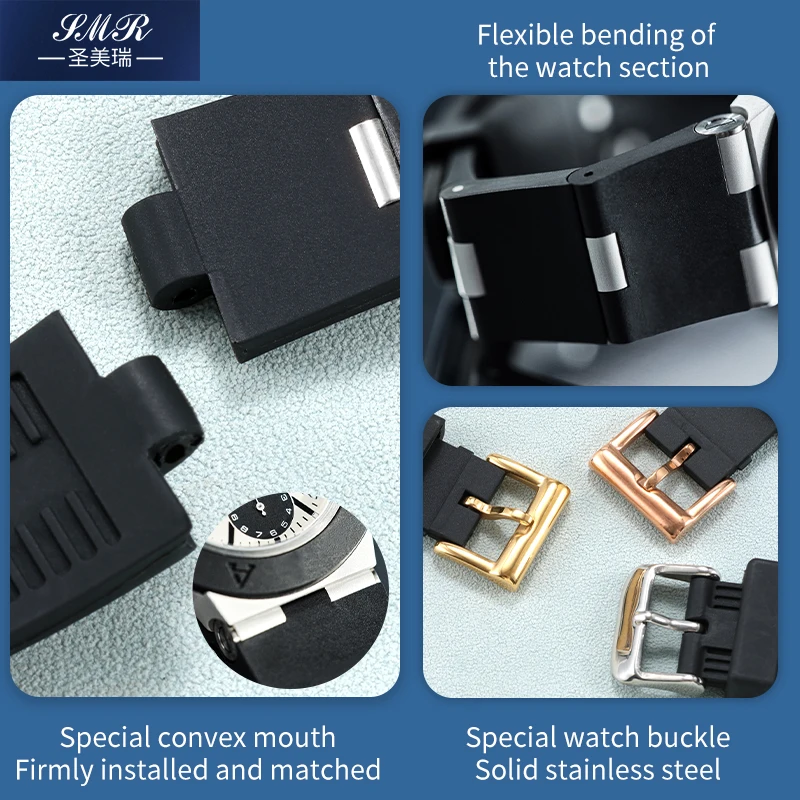 ブルガリのストラップ Amazon.com: Ewatchparts 25/8MM BLACK SILICONE RUBBER WATCH BAND
