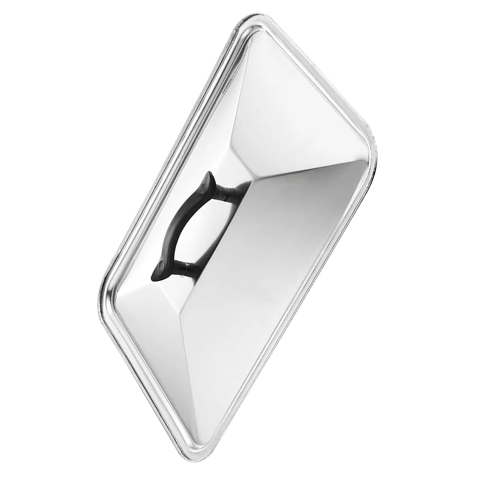 

36x27cm Stainless Steel Pot Lid Anti Splash Cover for Pan Wok Cooking Kitchen Utensil Protector Metal Lid Steam Retaining