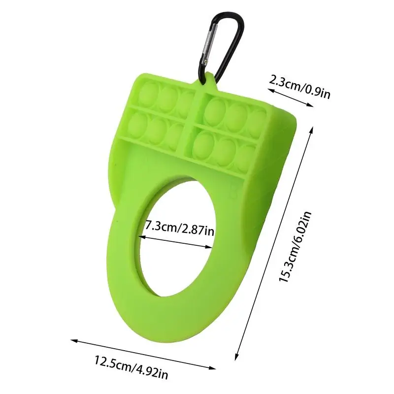 Porte-clés en silicone et acier inoxydable pour entraînement, machine d'entraînement, balle, tasse, golf, intérieur, extérieur