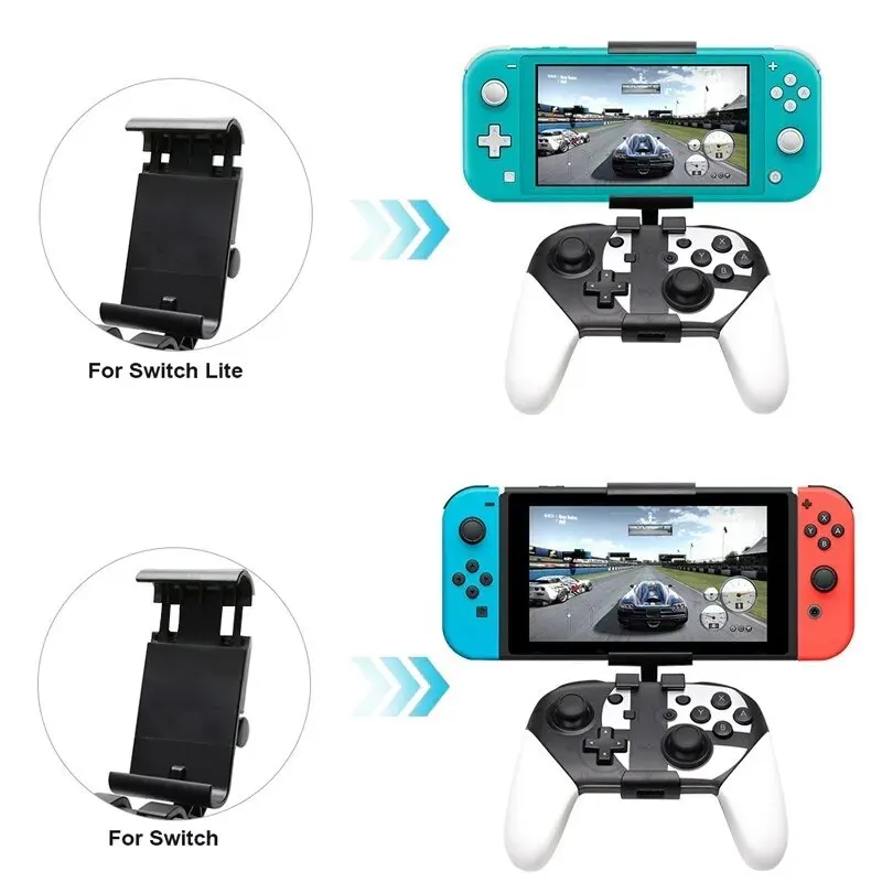 Supporto per supporto controller Switch Impugnatura per console Nintendo Switch Lite Gamepad per supporto clip NS