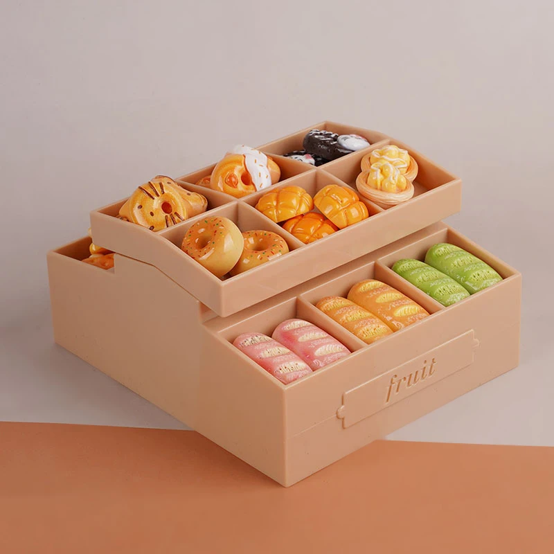 1:12 인형 집 미니어처 과일 스낵 스탠드 모델 주방 가구 액세서리 인형 집 장식 어린이 놀이 장난감 선물 척