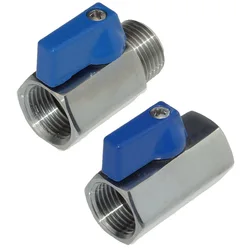 1pc Stainless Steel Tap Ball Valve 1/4 3/8 1/2 Thread ASI 316 Brewer Aluminum Alloy Handles Home Hardware