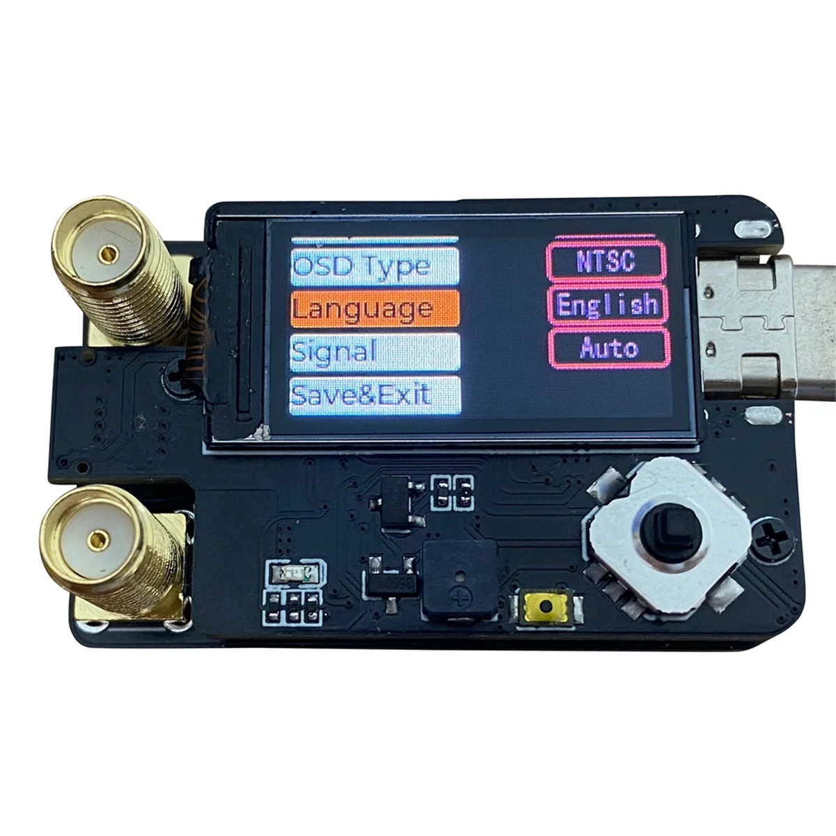 A49T RX5808 4.9G 5.8G 6.1G PLUS Dual Antenna Receiver Module for /Fatshark / V1 V2 Glasses, SMA Female Connector