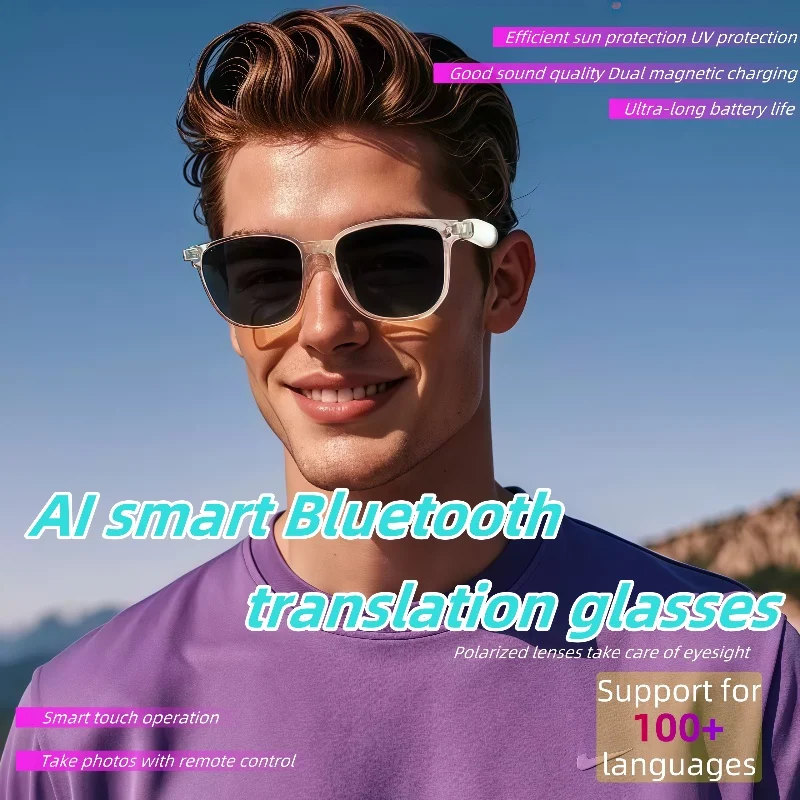 

Обновление GS03, умные очки с камерой, видеозапись, AI, распознавание фотографий, Bluetooth-перевод вызовов, очки с голосовым помощником