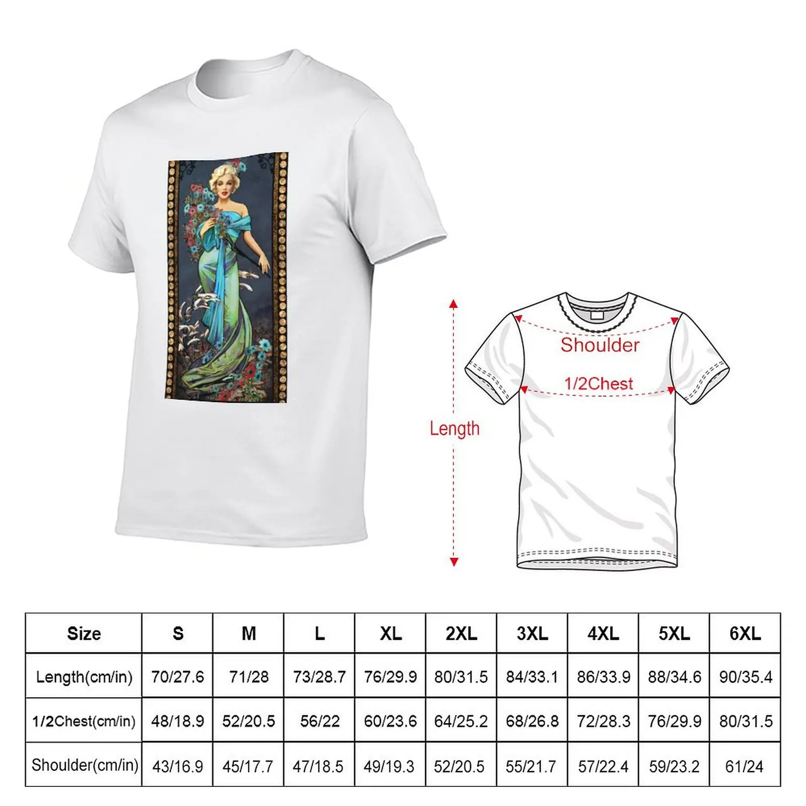MM mucha like blue T-Shirt man t shirts for men man graphic t shirt T-Shirt