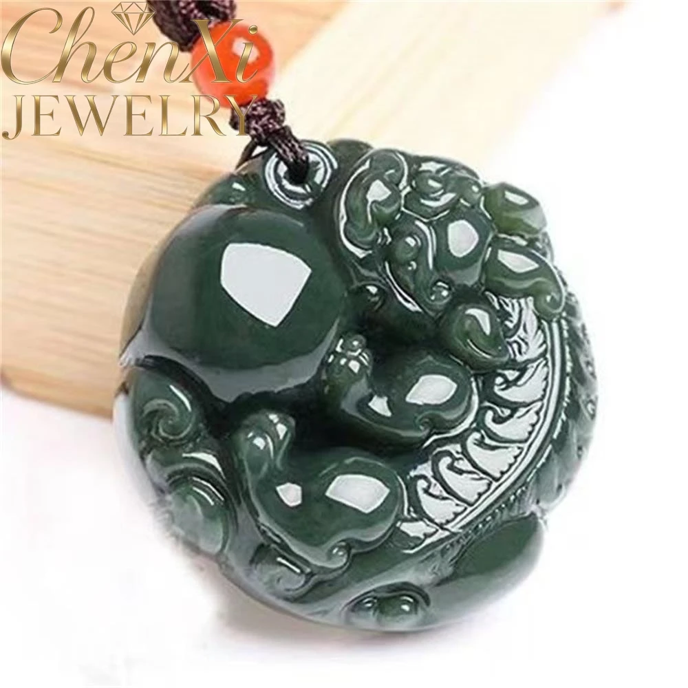 

High-End Natural Hetian Jade Pixiu Pendant Luxury Quality Fashion Fine Jewelry Exquisite Elegant Charms Popular Amulet Mascots