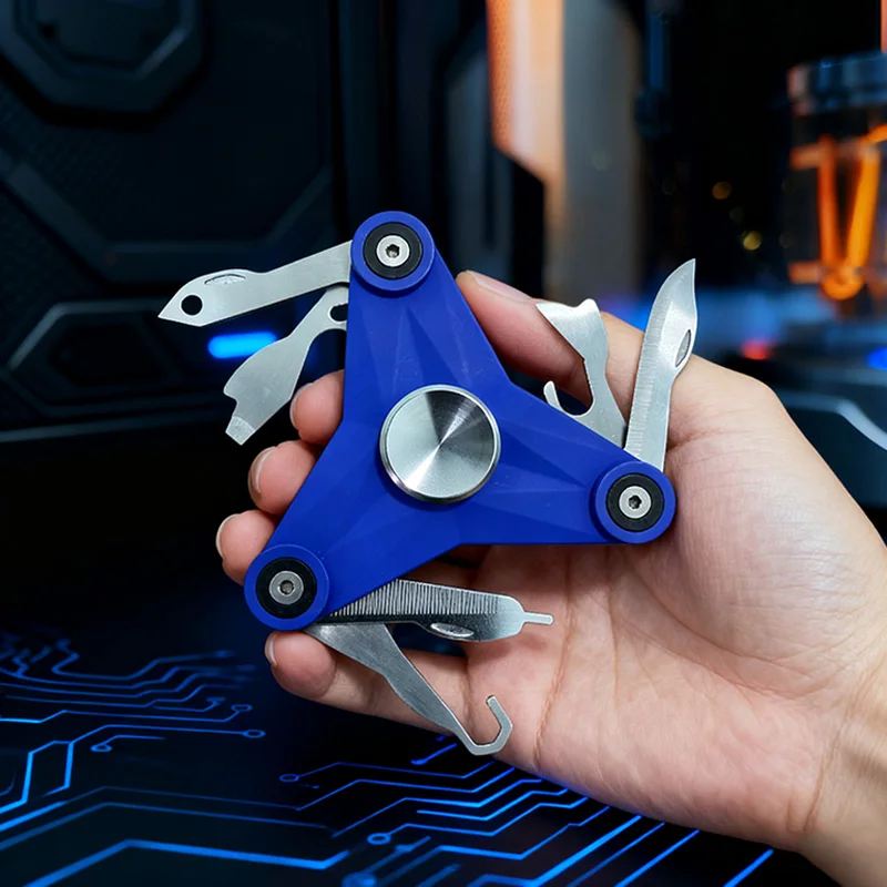 EDC تململ سبينر الإجهاد الإغاثة رياضة لعبة التخييم في الهواء الطلق أداة متعددة الوظائف المحمولة سكين للفرد أدهد وأدوات تخفيف القلق #5