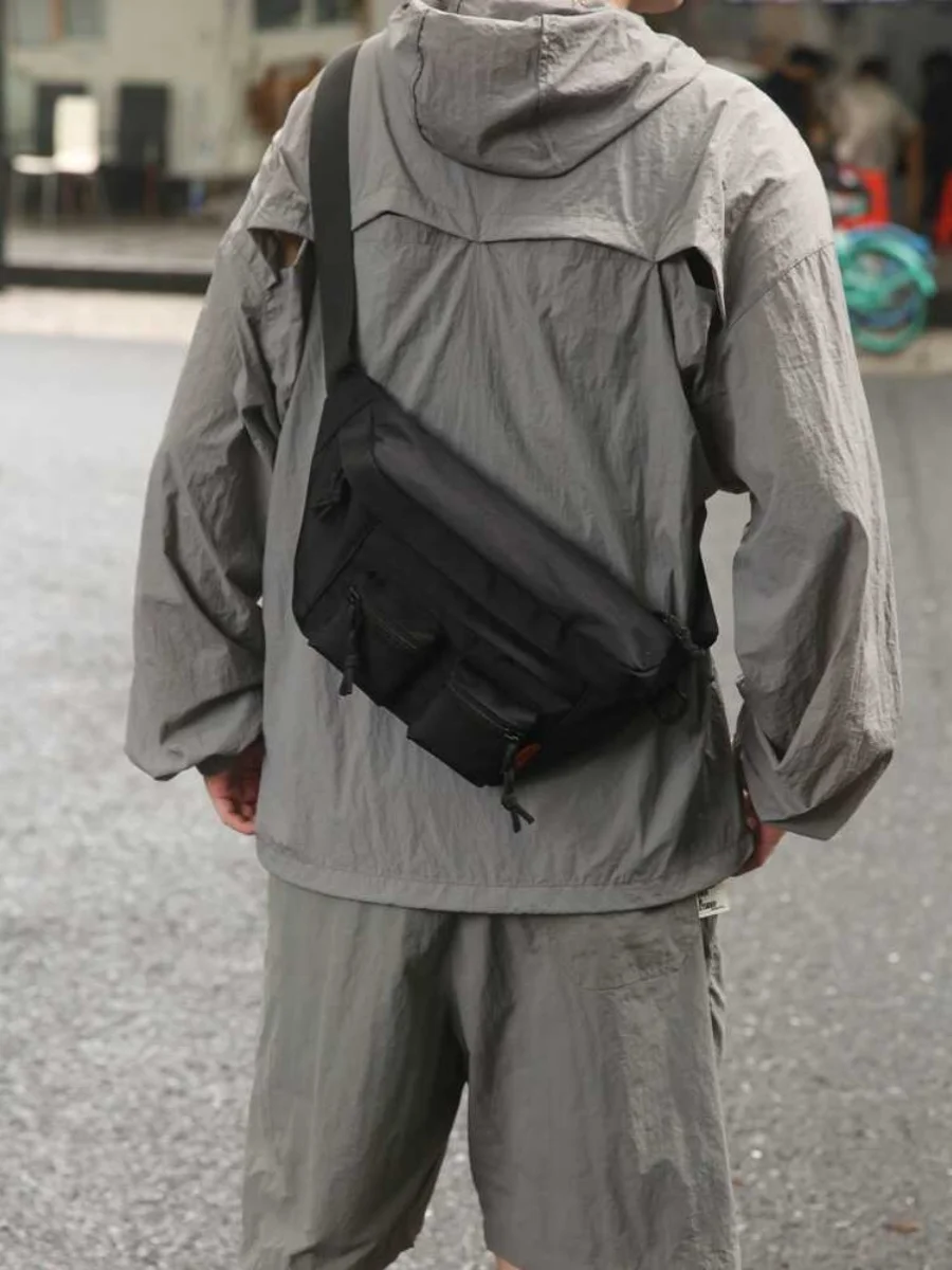 

Корейский Sle Pure Color, универсальная модная объединяемая Fisk25, новинка INS, модная простая нагрудная сумка, маленькая сумка через плечо для молодежи