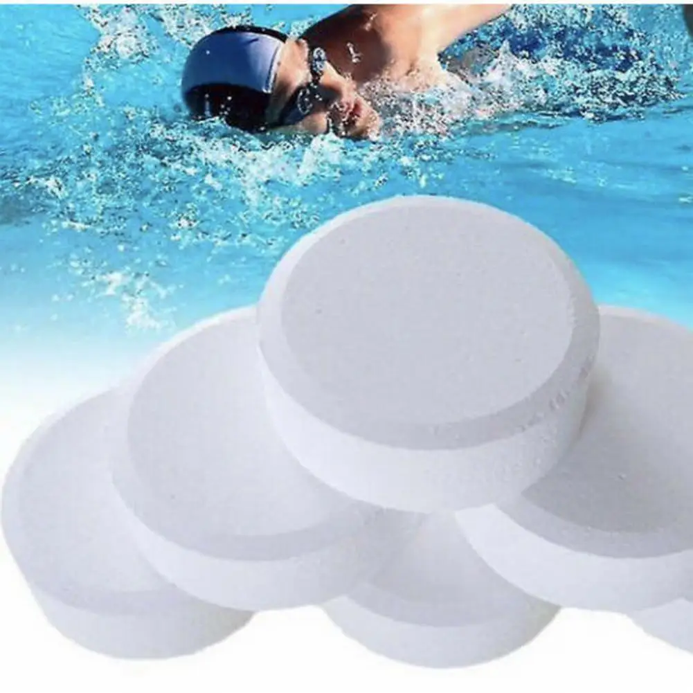 

50pcs Swimming Pool Cleaning Tablet Pool Disinfecting-Chlorine Concentrated Cleaner For Indoor Swimming Pool Cleaners Tools