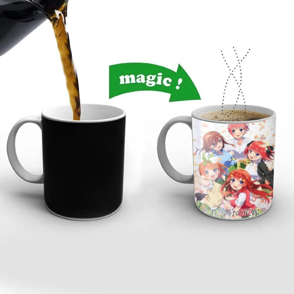 

The Quintessential Quintuplets Magic Mugs Color Changing Cup Sensitive Ceramic Coffee Tea Mugs Cup Best Gift Free shipping