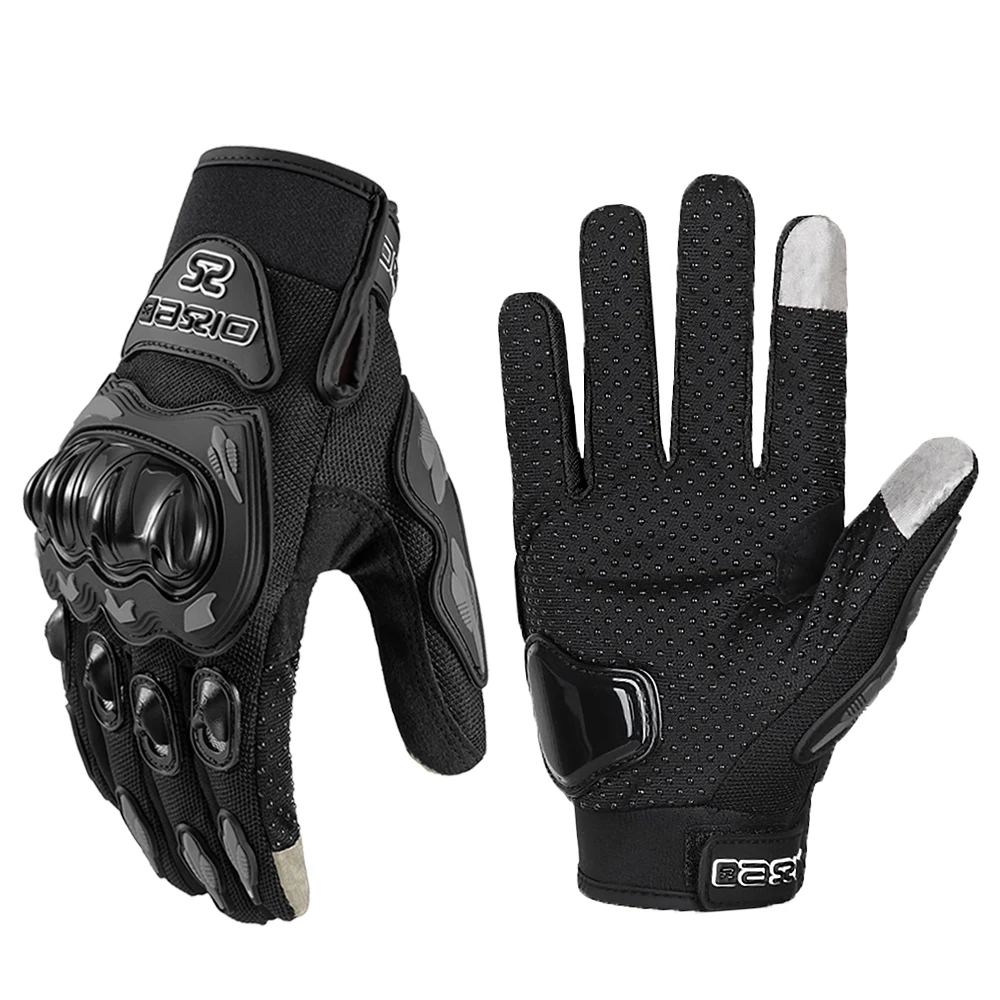 Ummer ademende motorhandschoenen met volledige vingers antislip slijtvaste motorcross racehandschoenen touchscreen moto bikerhandschoenen