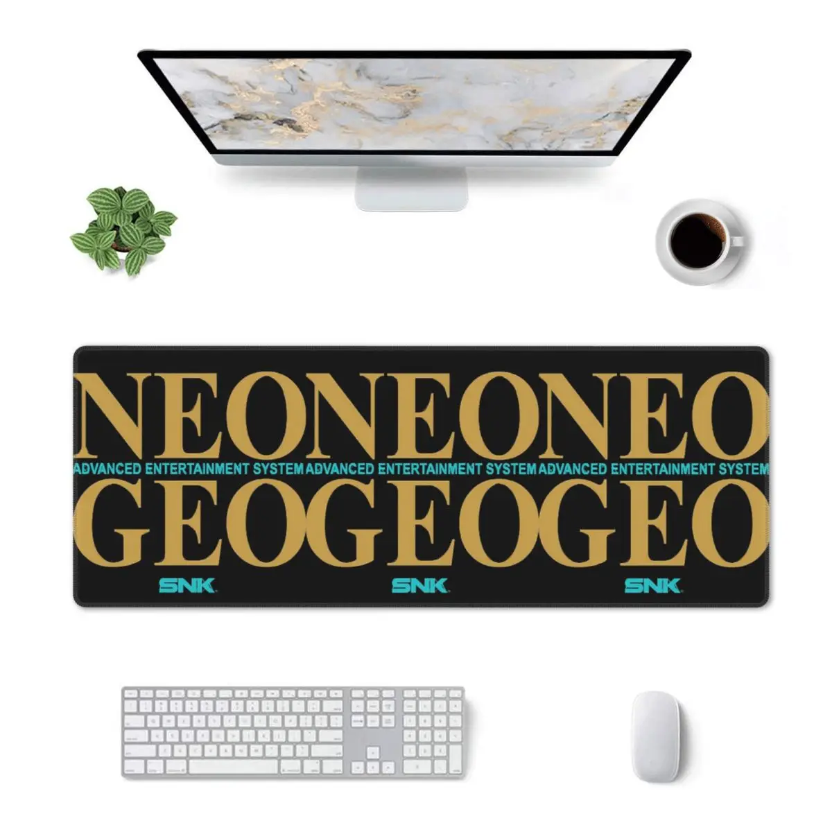 Large Mouse Pad Neo Geo Logo Neogeo Arcade Gamer PC Laptop Mats Keyboard Carpet Computer Gaming Office Accessories Desk Mat
