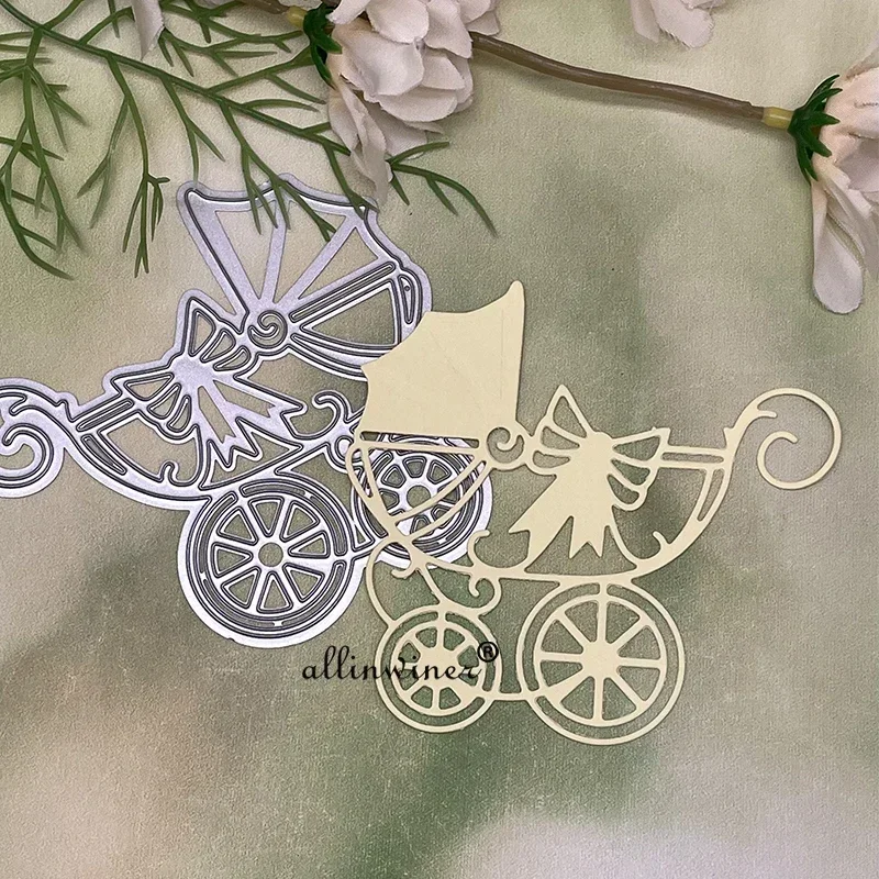Bow baby stroller Metal Cutting Dies Stencils For DIY Scrapbooking Decorative Embossing Handcraft Die Cutting Template