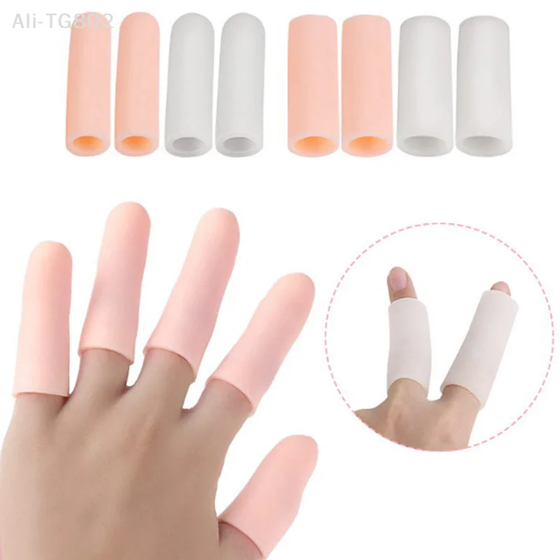 5 Stück Silikon-Gel-Schlauchverband, Finger-Zehenschutz, Fußschmerzlinderung, Fußpflege