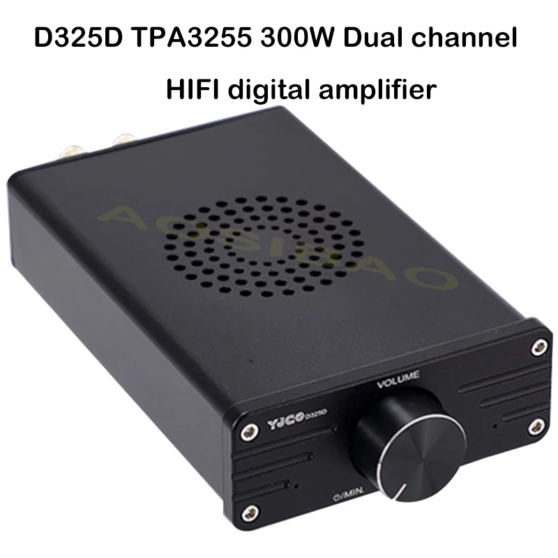 AIYIMA SMSL D325D TPA3255 300W 2.0 Channel HIFI Digital Amplifier Mini Desktop PC Stereo Speaker Amplifier Audio