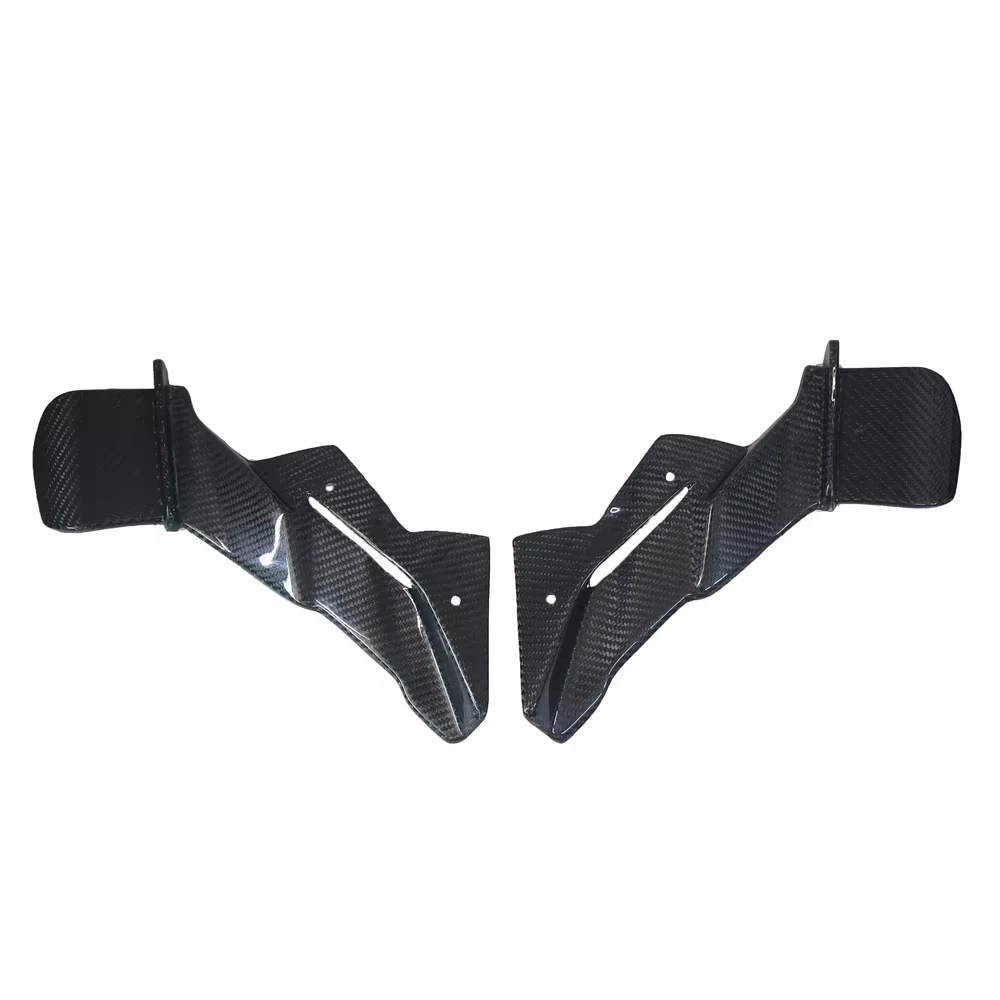 

For Kawasaki New ZX-6R ZX6R 2024-2025 Carbon Fiber Motorcycle Naked Front Spoiler Winglet Aerodynamic GP Wing Kit Spoiler