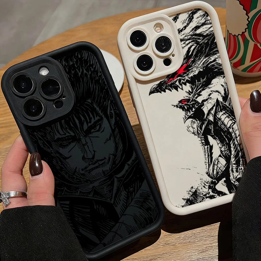 Coque de téléphone en TPU souple, motif Cool Berserk Guts Anime, pour Samsung S26 S25 S24 S23 S22 S21 S20 F06 M16 Note 20 FE Plus Ultra 4G 5G