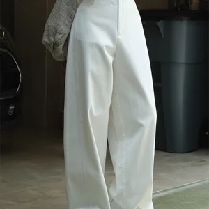 HanOrange-günlük ayakkabılar, kadınlar için mikro yay basit yüksek belli, geniş, geniş, feminen zeytin yeşili, beyaz, ilkbahar, 2022 zeytin yeşili pantolonlarda 12 büyük satış-no. 6