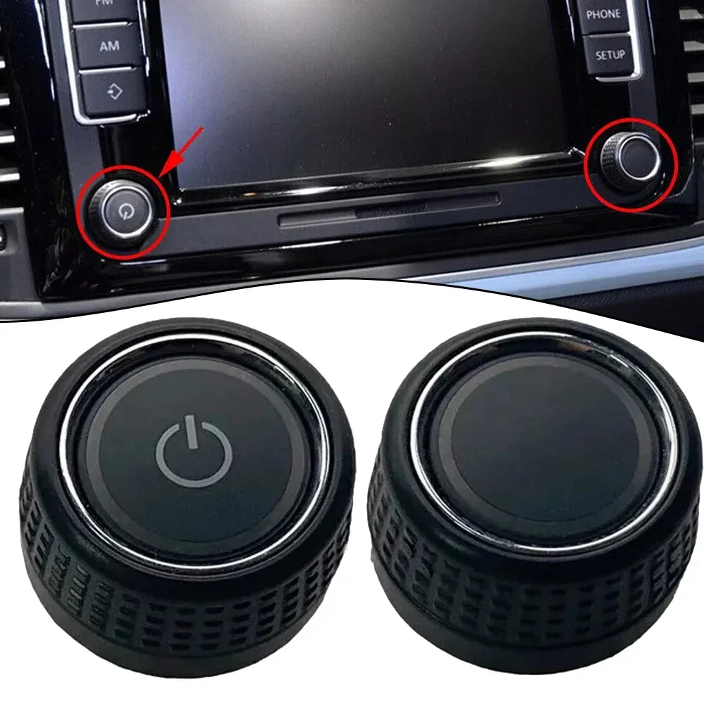 

1PCS ​Auto Car Radio Knob Switch Button Turn Knob For Golf 6 For Skoda OEM Number 6C0919603 Car Interior Accessories