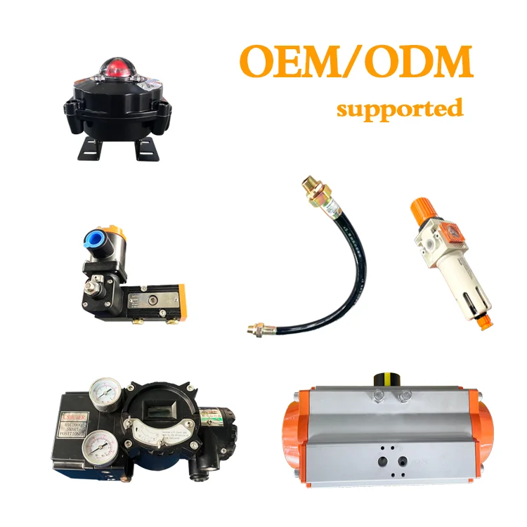 ملحقات الصمامات الهوائية: صمامات تخفيض الضغط من سبائك الألومنيوم/الفولاذ المقاوم للصدأ مع شهادة SIL 2 ومقياس العرض