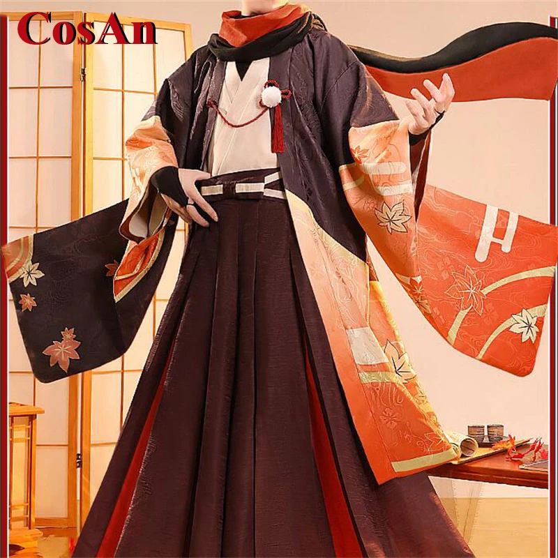 CosAn Game Genshin Impact Kaedehara Kazuha Cosplay Costume Five Kasen Handsome Uniforms Activity Party Role Play Clothing