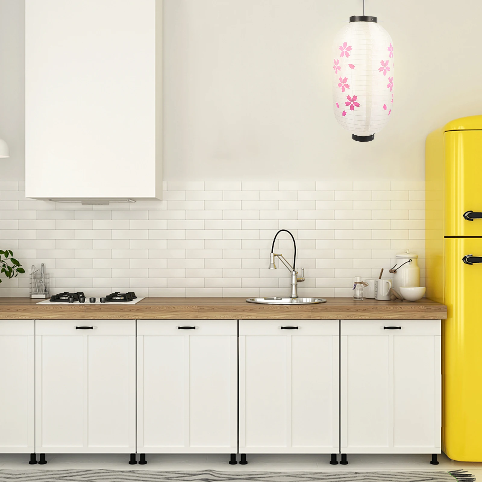 

Cherry Blossom Silk Lanterns Hanging Japanese Style Decorative Festival Party Outdoor Indoor Restaurant Bbq Shop Pink Reusable