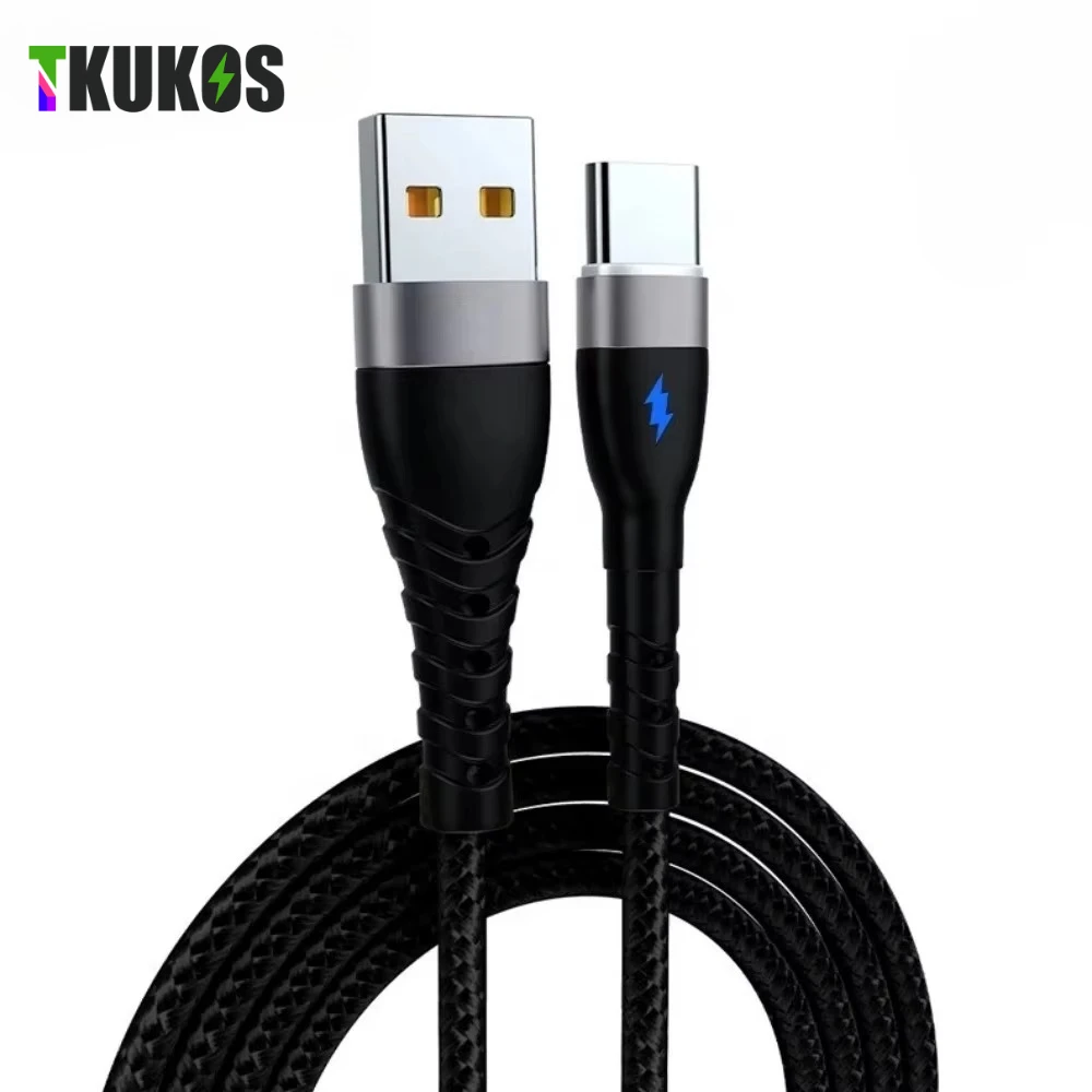 6A USB Type C Cable For Huawei Mate 40 Pro 66W Fast Charing Charger USB A to USB C Wire For Xiaomi 13 Oneplus Realme Oppo