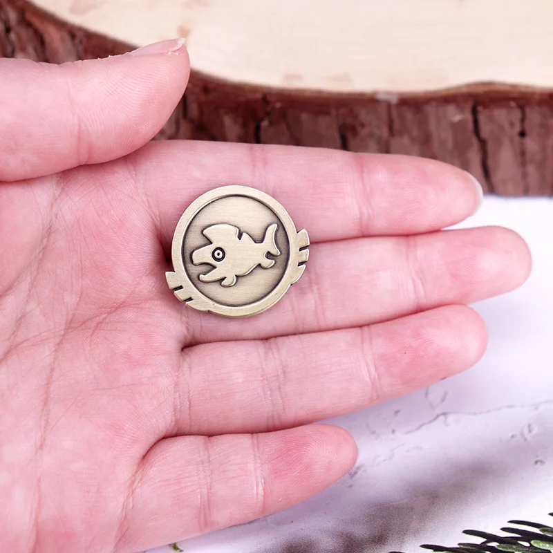 Splatoons Big Run Vintage Metal Badge Game Fashion Logo Brooch For Various Clothing Backpacks