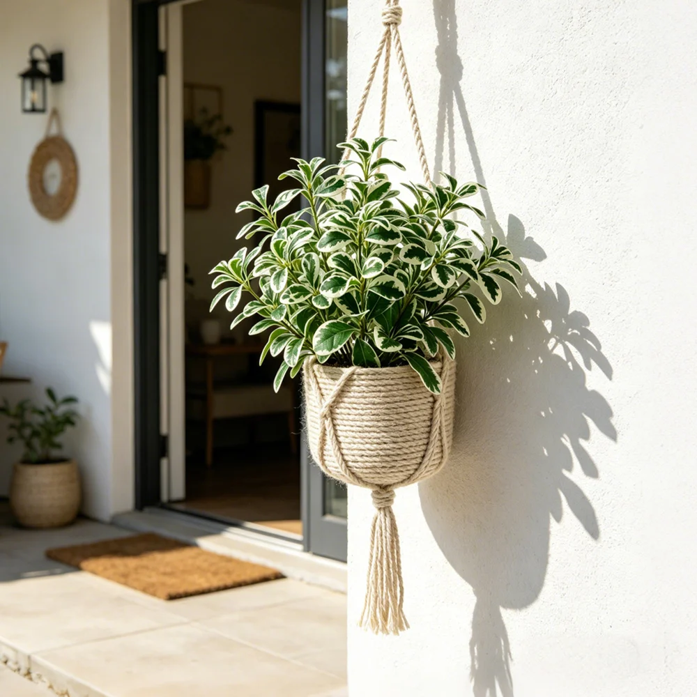 27-45cm Tropische Künstliche Palme, Künstlicher Monstera-Baumzweig, Plastik-Schefflera-Blatt, Künstliche Grüne Blätter für Haus- und Gartendekoration – Detail 5
