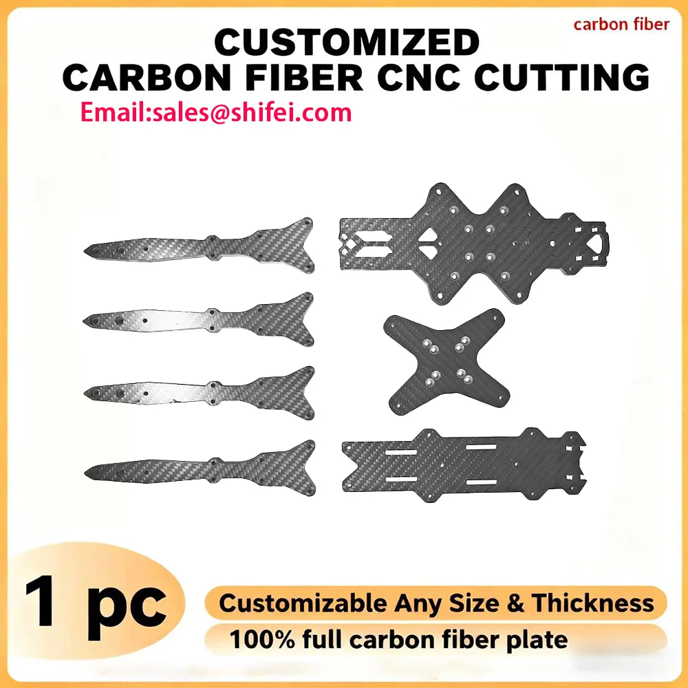 

Customized Carbon Fiber CNC Cutting Plate Service DIY Carbon Fiber Sheet Plate CNC Machining Carbon fiber Custom
