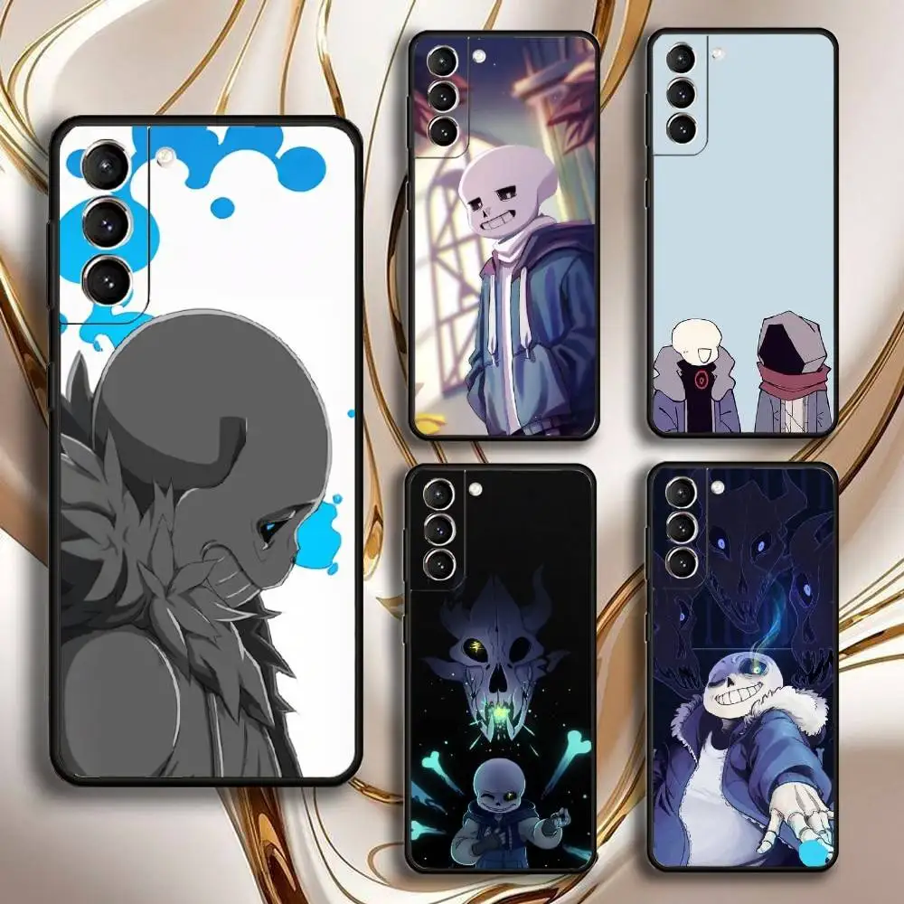 

U-Undertale sanS Phone Case For Samsung GalaxyA13,21s,22,31,32,52,53,71,72,73,Soft Black Shell
