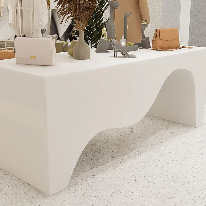 Artistic Creativity Reception Desk Modern Simplicity Reception Desk Fashion Retro Office Furniture Reception Et Table YS40CC