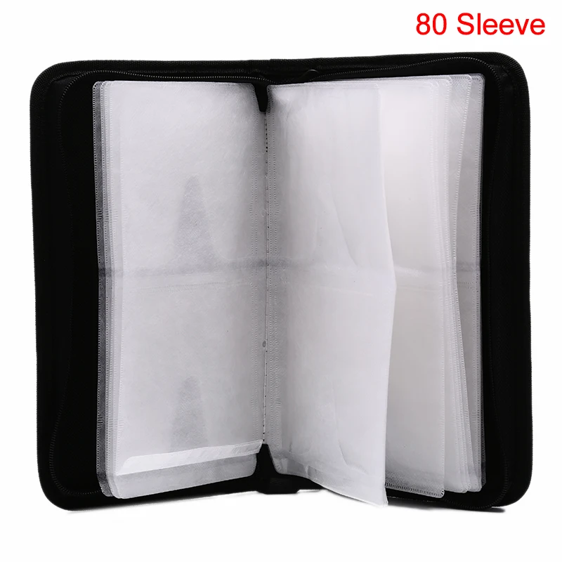 80 Sleeve CD DVD Blu Ray Disc Carry Case Holder Bag Wallet Storage Ring Binder