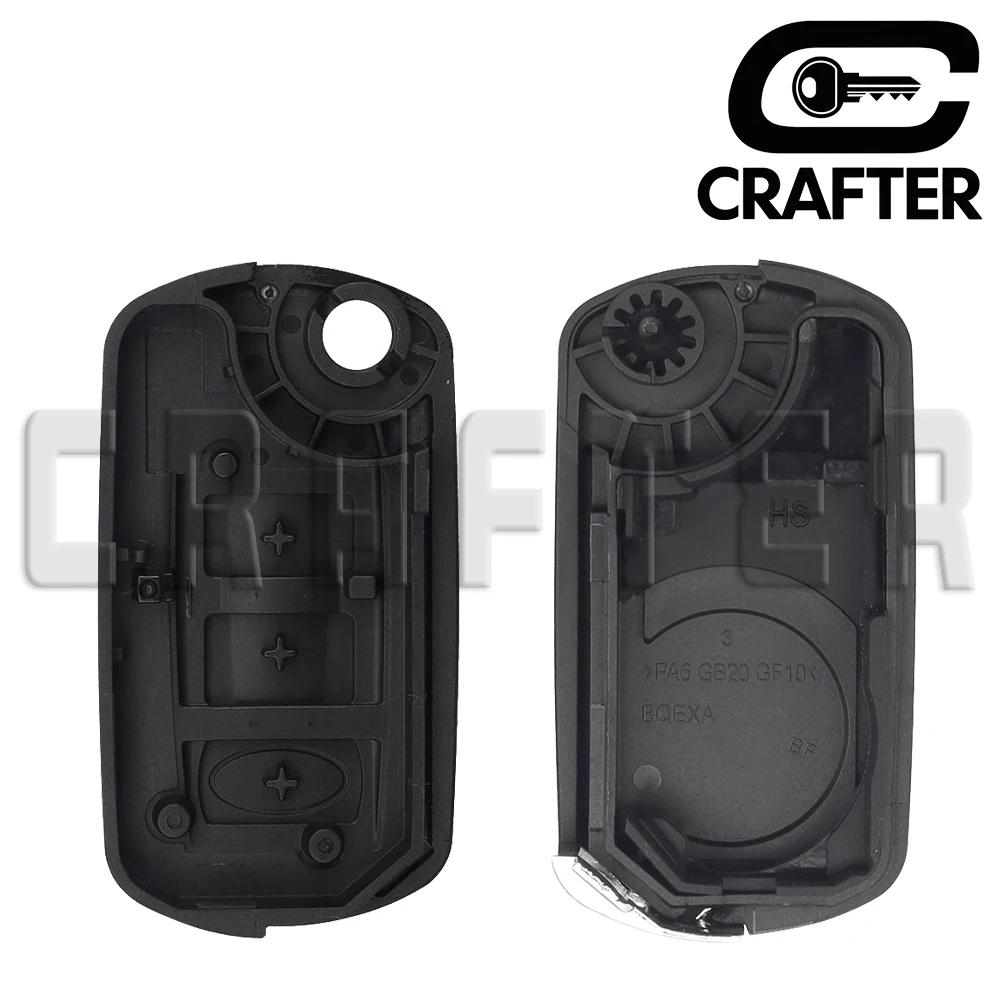 Key Crafters Land Rover Discovery3 Flip Remote Car Key HU92 or HU101 NT8-15K6014CFFTXA 315/433MHz 46CHIP With Key Cutting