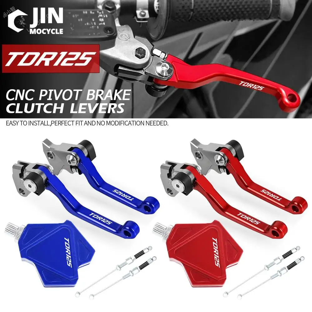 

For YAMAHA TDR125 1991-2002 2001 2000 Motorcross Accessories CNC Stunt Clutch Lever Easy Pull Cable System Brake Clutch Levers