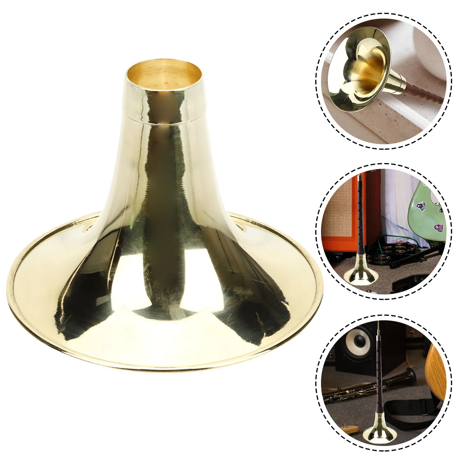 

Thickened Brass Suona Horn Accessory Professional Instrument Repair Part High Quality Sound Amplifier Suitable for All Players