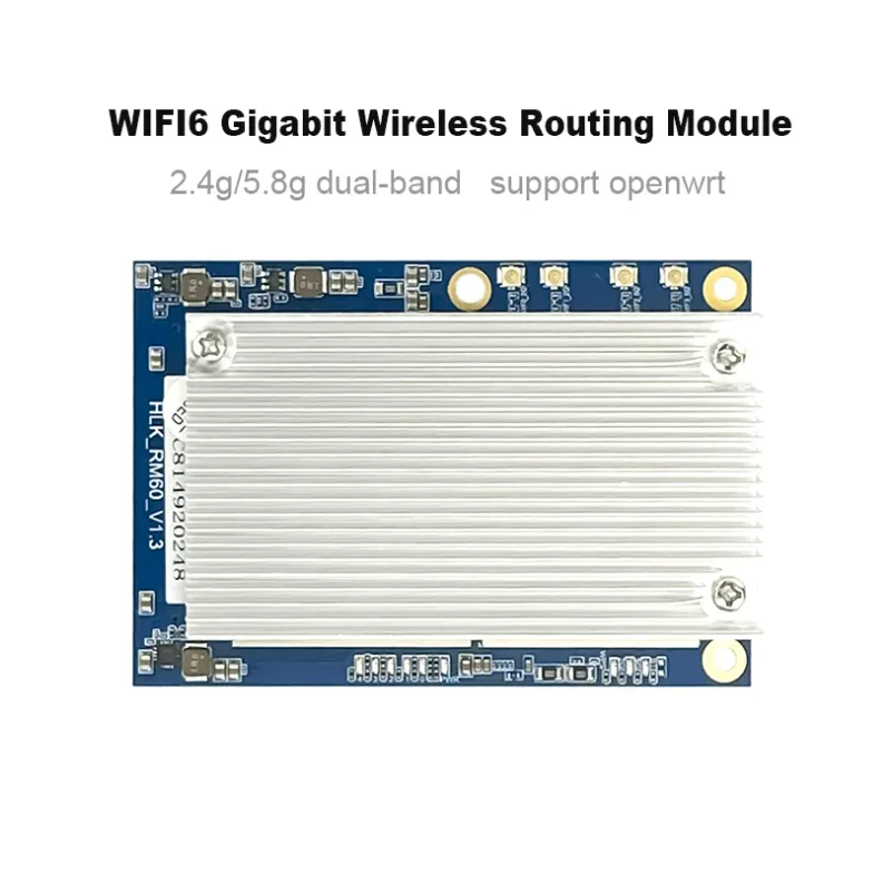 Hi-Link HLK-RM60 AX Gigabit 2.4G 5.8G dual-band serial port WiFi module OpenWrt  MT7621/MT7975/MT7905 WiFi6 module