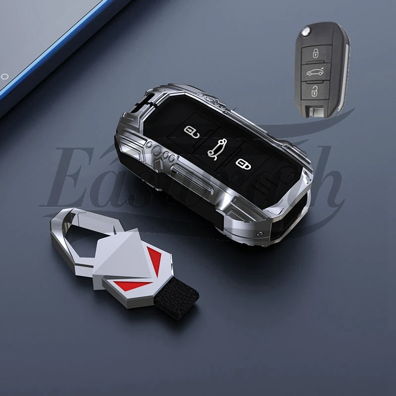 Portachiavi per auto custodia per Peugeot 301 208 3008 5008 408 2008 308 508 2013 2014 2015 2016 2017 2018 2019 Flip/Smart Key Shell