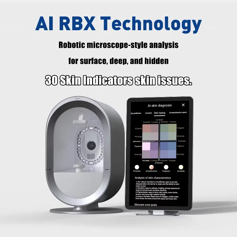 휴대용 3D 피부 분석기 주름 색소침착 테스트용 향상된 얼굴 스캐너 미국 소형 휴대용 진단 기기