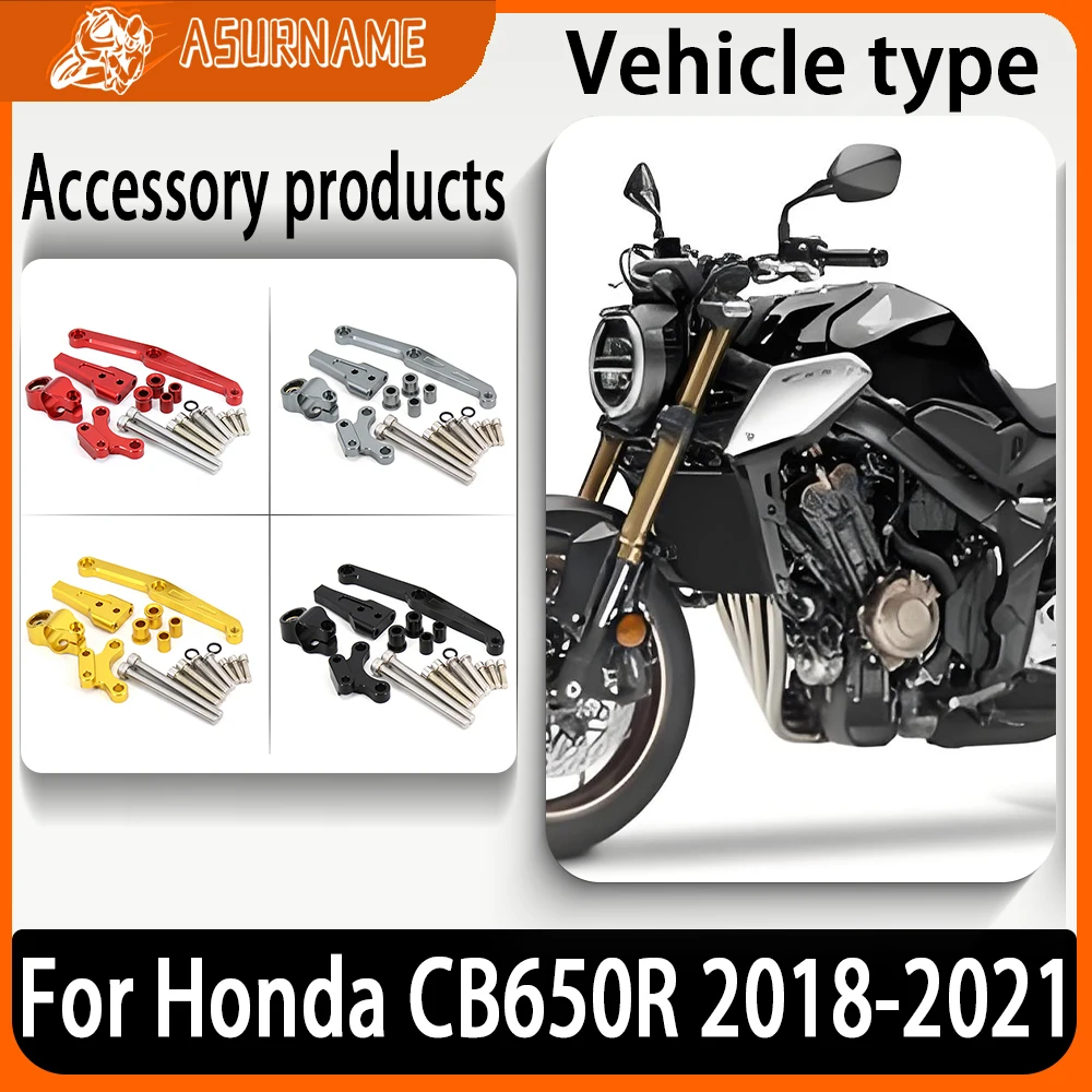 

Motorcycle Accessories Stabilizer Steering Damper Bracket Mount Support For Honda CB650R CB 650 R CB650 R 2018 2019 2020 2021